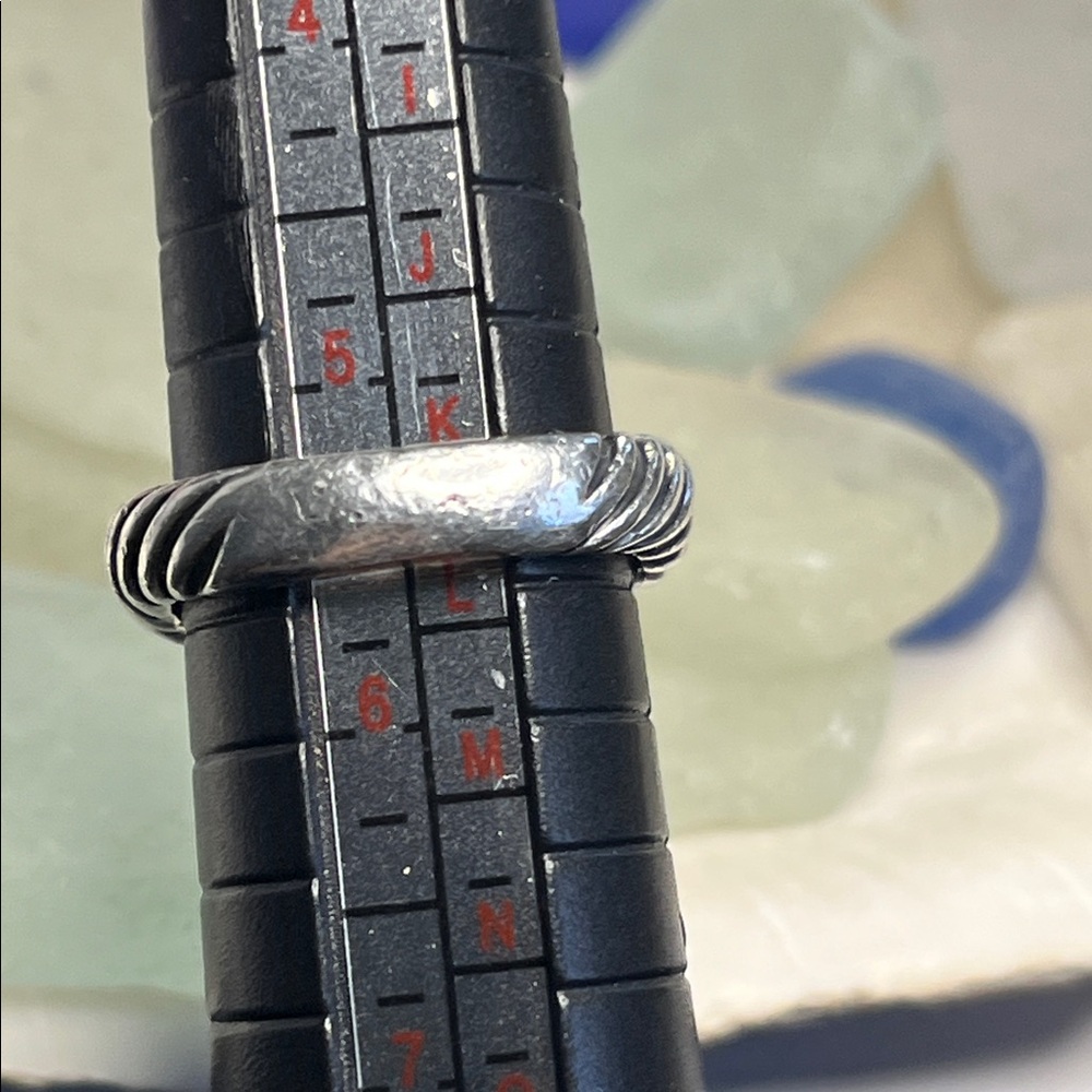 David Yurman Sapphire Cable Dome Ring - Picture 11 of 12